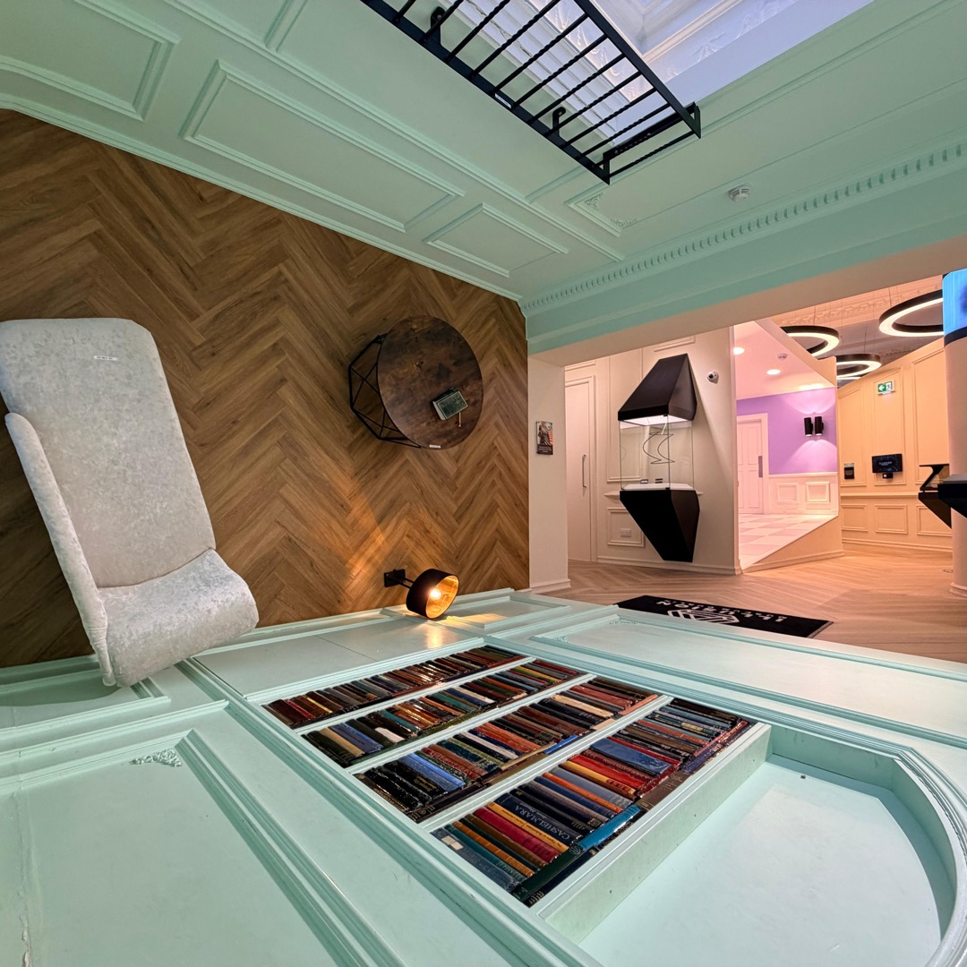 Visitors experiencing optical illusions at Illusion Museum Dublin